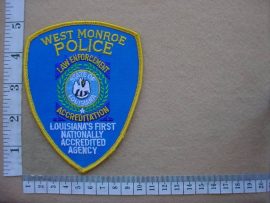 4363 West Monroe Police arm patch (Ref. Police USA)