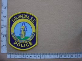 4364 South Carolina Columbia Police Police arm patch (Ref. Police USA)