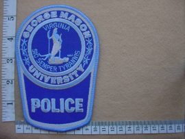 4340 George Mason University Police arm patch (Ref. Police USA)