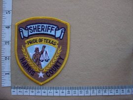 4368 Harris County Sheriff arm patch (Ref. Police USA)