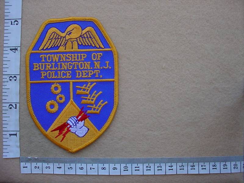 4369 Township of Burlington Police Department arm patch (Ref. Police USA)