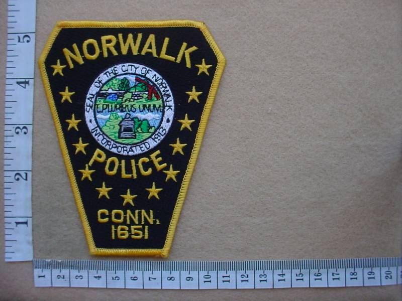 4373 Norwalk Police arm patch (Ref. Police USA) | SA Militaria