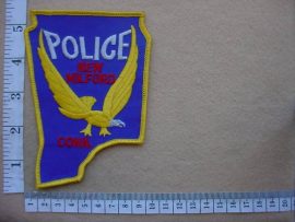 4341 New Milford Connecticut Police arm patch (Ref. Police USA)