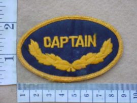 9648 US Police Captain base ball cap badge (Ref. Police USA)