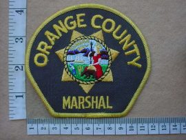 9673 Orange County Marshal arm patch (Ref. Police USA)