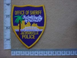9675 Jacksonville Police Office of Sheriff arm patch (Ref. Police USA)