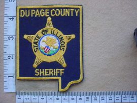 9681 DuPage County Sheriff arm patch (Illinois) (Ref. Police USA)