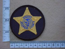 9683 Josephine County Sheriff breast badge (Oregon) (Ref. Police USA)