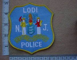 9686 Lodi Police arm patch (New Jearsey) (Ref. Police USA)
