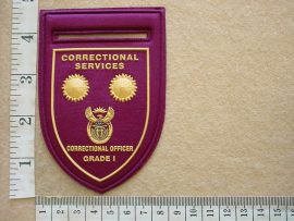 4850 SA Correctional Services Correctional Officer Grade 1 arm flash (Prisons SA)