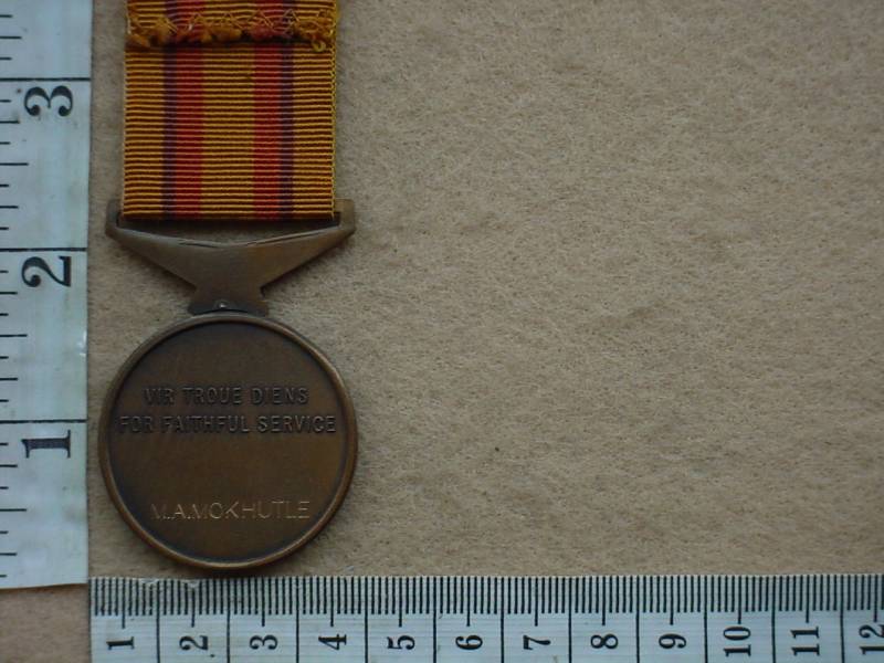 7674 QwaQwa Police Faithful Service Medal (Ref. Qwa-Qwa) - Image 2