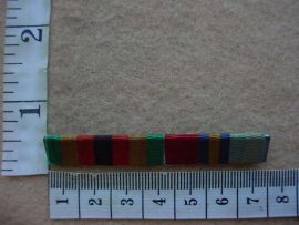 9356 Rhodesian General Service Medal and Zimbabwe Independance Medal ribbon bar (Ref. RB)