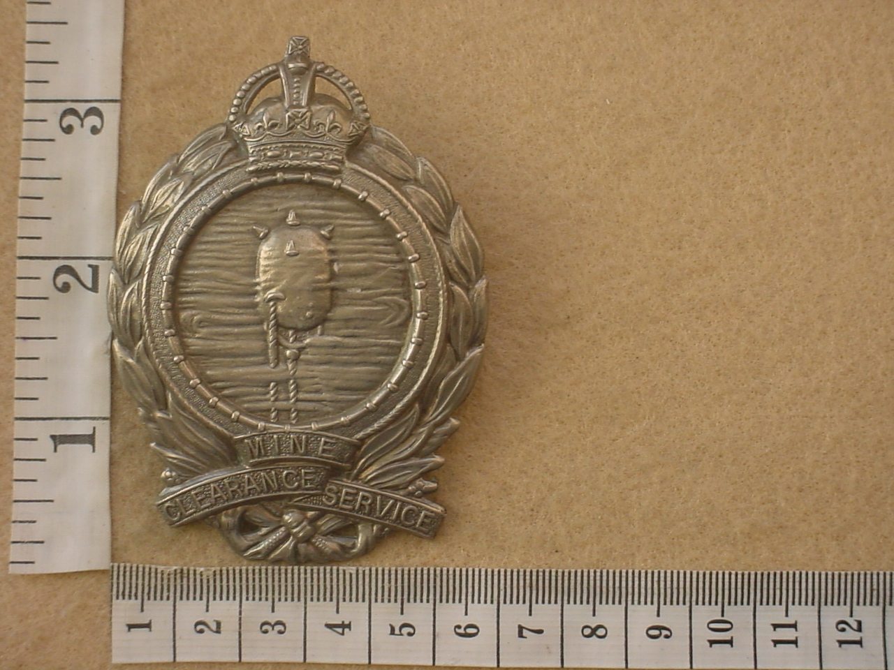 9309 Royal Navy Mine Clearance Service badge, WW1 (Navy England)