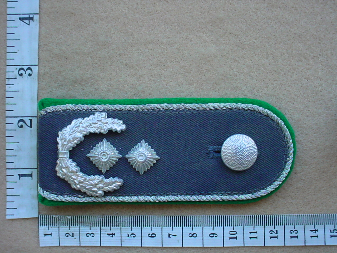 6374 German Army Lieut Colonel-Oberstleutnant rank epaulette (Ranks Germany)