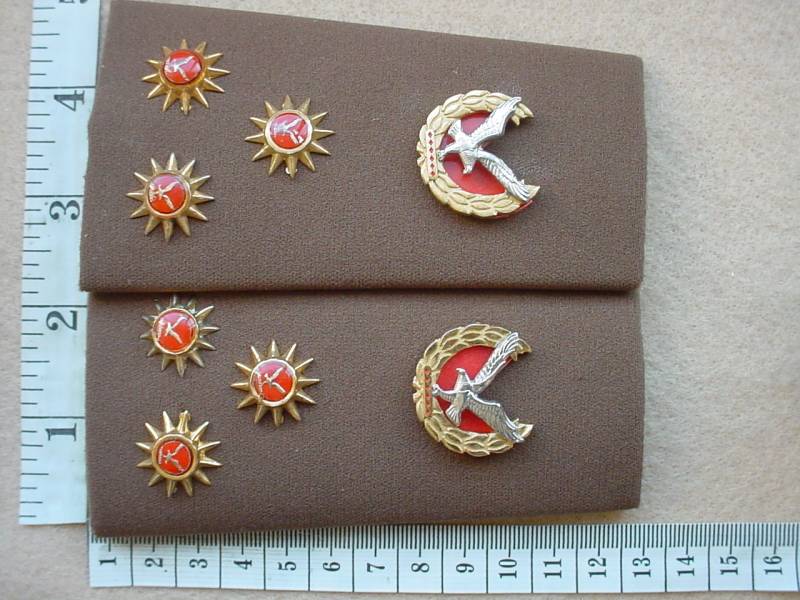 5970 Namibia Police Force Commissioner rank epaulettes (Ref. Ranks Namibia)
