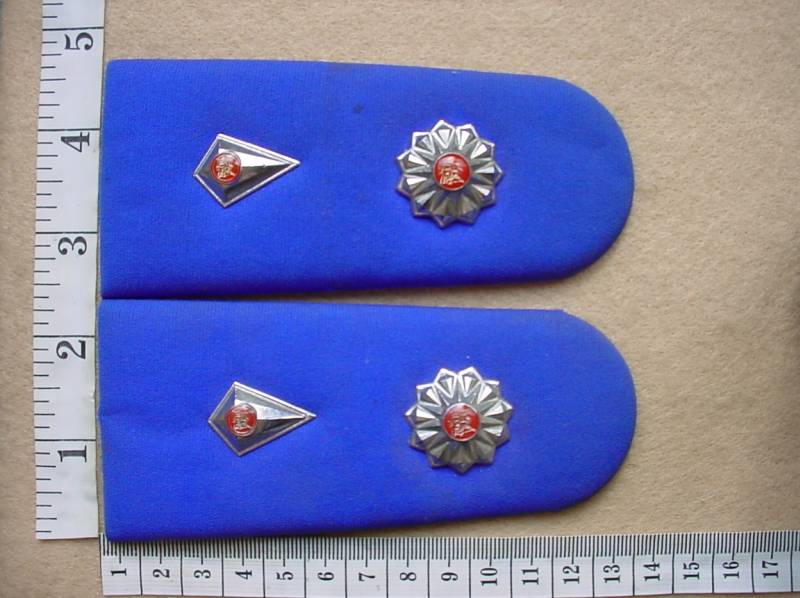 7140 SWA Police Chief Inspectors rank epaulettes (Ref. Ranks SWAPOL)