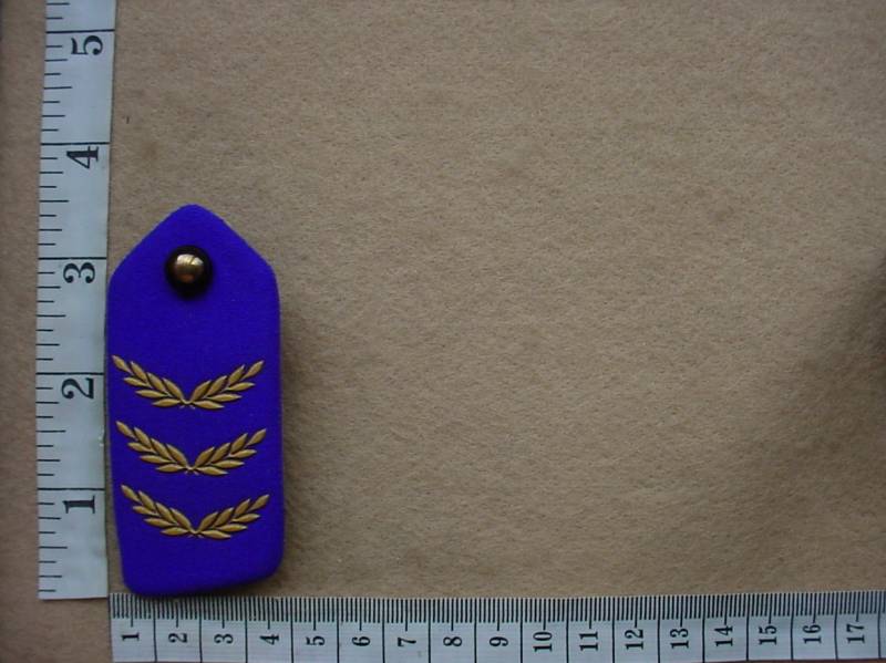 7091 SWA Traffic Police Chief Traffic Officer collar rank (Ref. Police SWA)