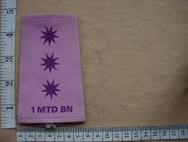 6207 Transkei 1 Mounted Battalion Captain rank epaulette (Ref. Ranks Transkei)