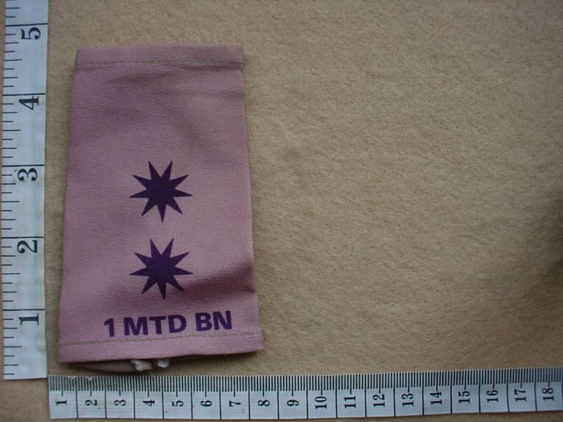 6209 Transkei 1 Mounted Battalion Lieutenant rank epaulette (Ref. Ranks Transkei)