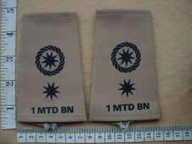 6234 1 Transkei Mounted Battalion Lieut Colonel rank epaulettes (Ref. Ranks Transkei)