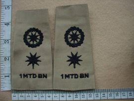 6235 1 Transkei Mounted Battalion Lieut Colonel rank epaulettes (Ref. Ranks Transkei)