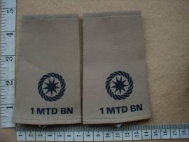 6237 1 Transkei Mounted Battalion Major rank epaulettes (Ref. Ranks Transkei)