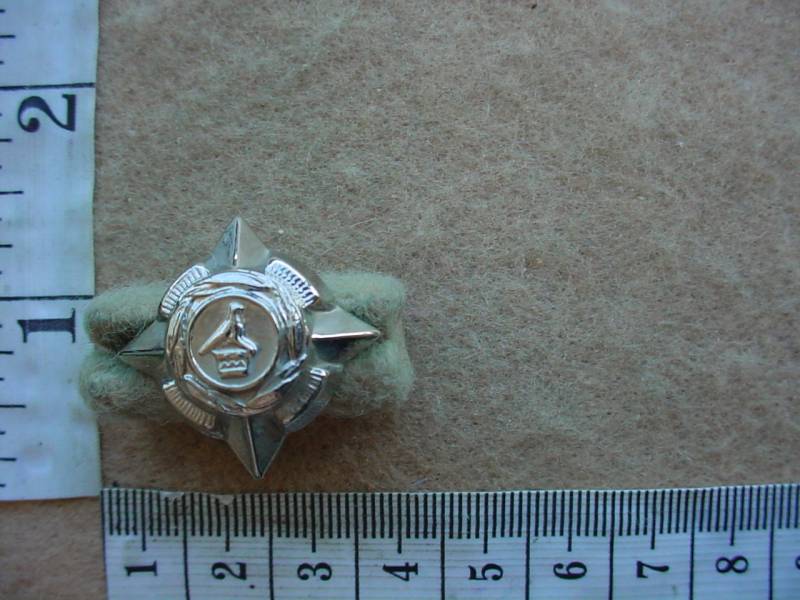 4814 Zimbabwe Army Officers rank star badge, Infantry (DW2 1000)