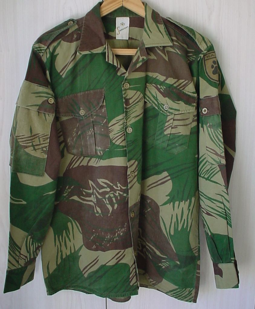 9843 Rhodesian Police Anti-Terrorist Unit camouflage shirt, long sleeves, Large size