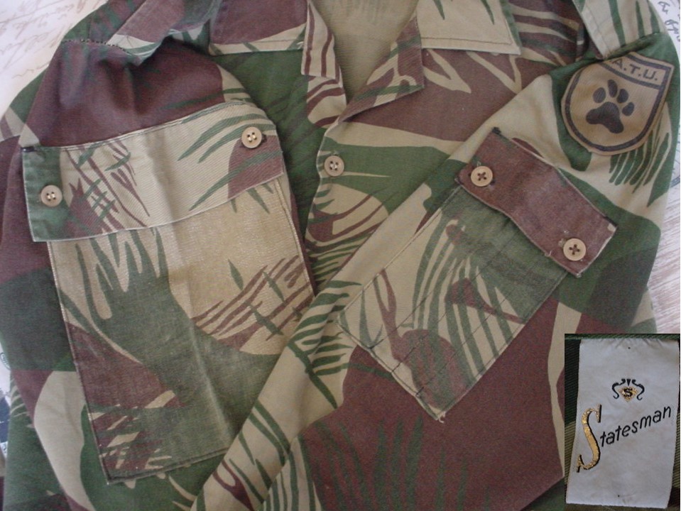 9843 Rhodesian Police Anti-Terrorist Unit camouflage shirt, long sleeves, Large size - Image 3