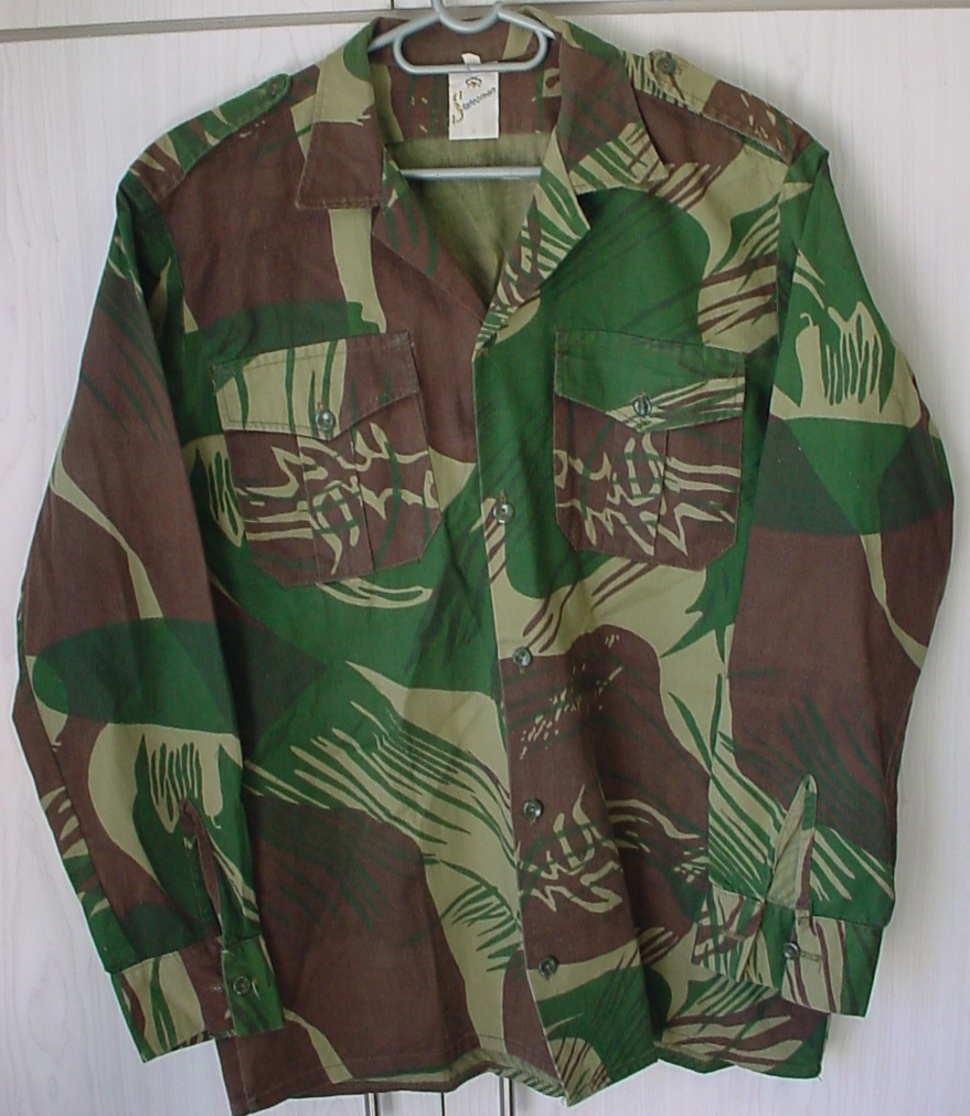 9838 Rhodesian Army camouflage shirt, long sleeves, large size