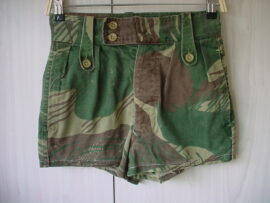 9829 Rhodesian Army camo shorts, cut down from trousers