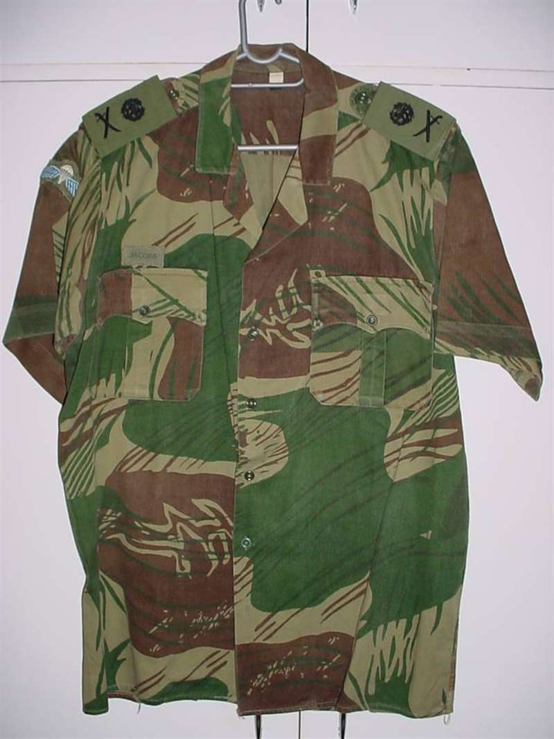 8073 Rhodesian Army General's camouflage shirt with para wings