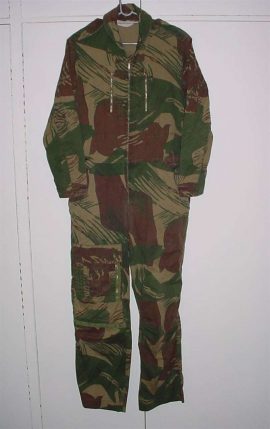 7694 Rhodesian camo paratrooper jumpsuit and helicopter Pilot coveralls (Ref. Rhodesia)