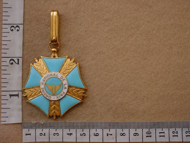 7228 Rwanda Grand Officer Badge of the Order of Peace (Ref. Rwanda)
