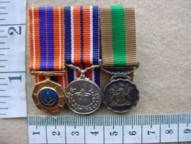 6619 South African miniature mess dress medals group