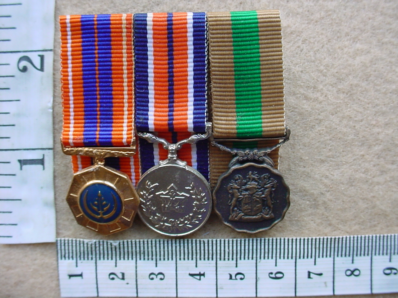 6619 South African miniature mess dress medals group
