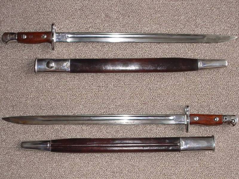7737 British Sanderson made SA Pattern 1907 bayonet dated March 1917 (South Africa)