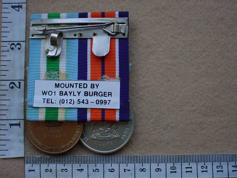 6625 South African General Service Medal and Unitas Medal group, full size - Image 2