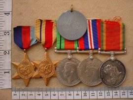 6858 Regiment President Steyn WWII medals group (Ref. SA)