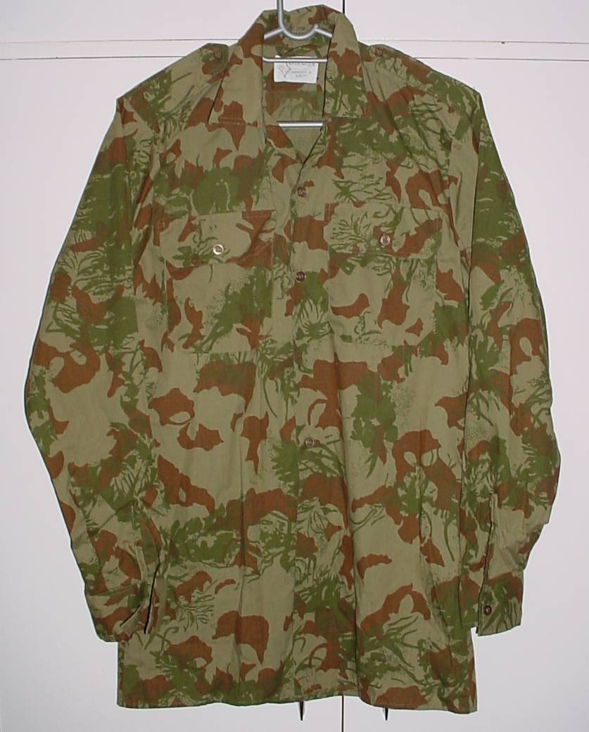 7651 South African Police camouflage shirt, 2nd pattern, long sleeves, Small