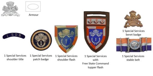 5524 South African 1 Special Service Battalion arm flash (F190) - Image 2