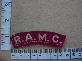 9320 Royal Army Medical Corps shoulder title (ST England)
