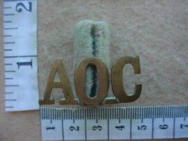 9312 Army Ordnance Corps shoulder title, WW1 (ST England)