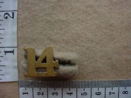 5115 14th Bn Canadian Expeditionary Force shoulder title (Army Canada)
