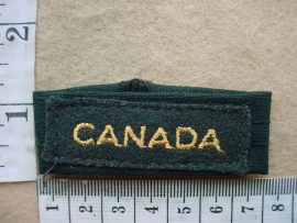4534 Canadian Army shoulder title (Ref. ST Canada)