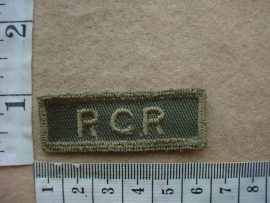 4537 Royal Canadian Regiment shoulder title (Ref. ST Canada)