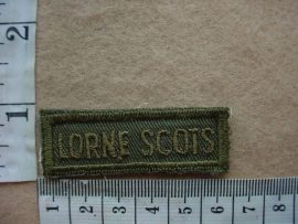 4539 Lorne Scots shoulder title (Ref. ST Canada)