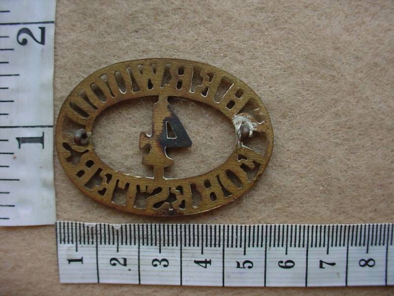 4478 4th Sherwood Foresters shoulder title (Ref. ST England) - Image 2