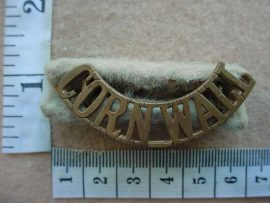 9313 Duke of Cornwall's Light Infantry shoulder title (Ref. ST England)