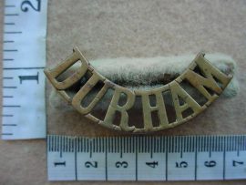 9314 Durham Light Infantry shoulder title (Ref. ST England)